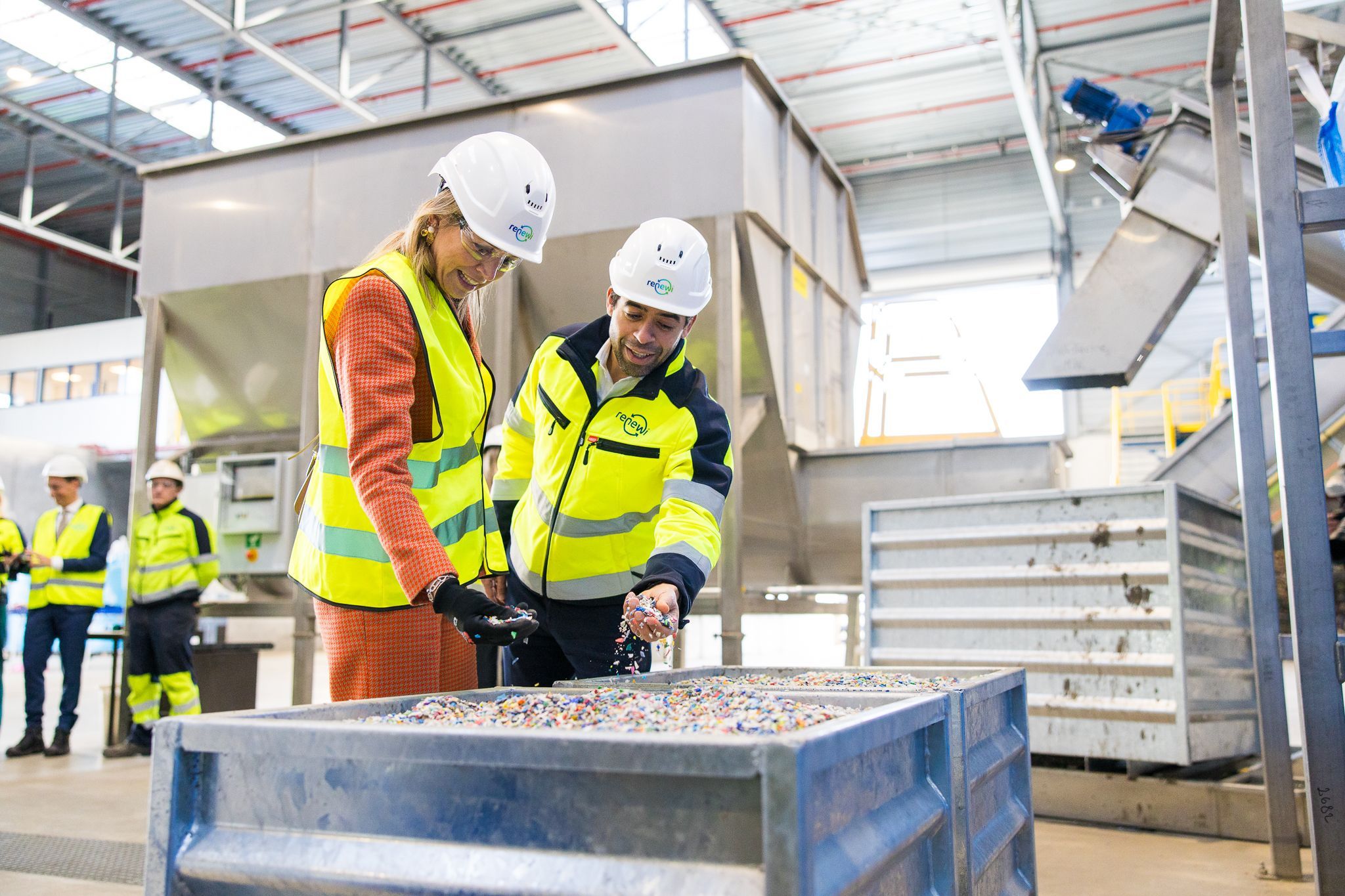 Máxima visits a waste processor! photo-of-maxima-visiting-a-waste-processor